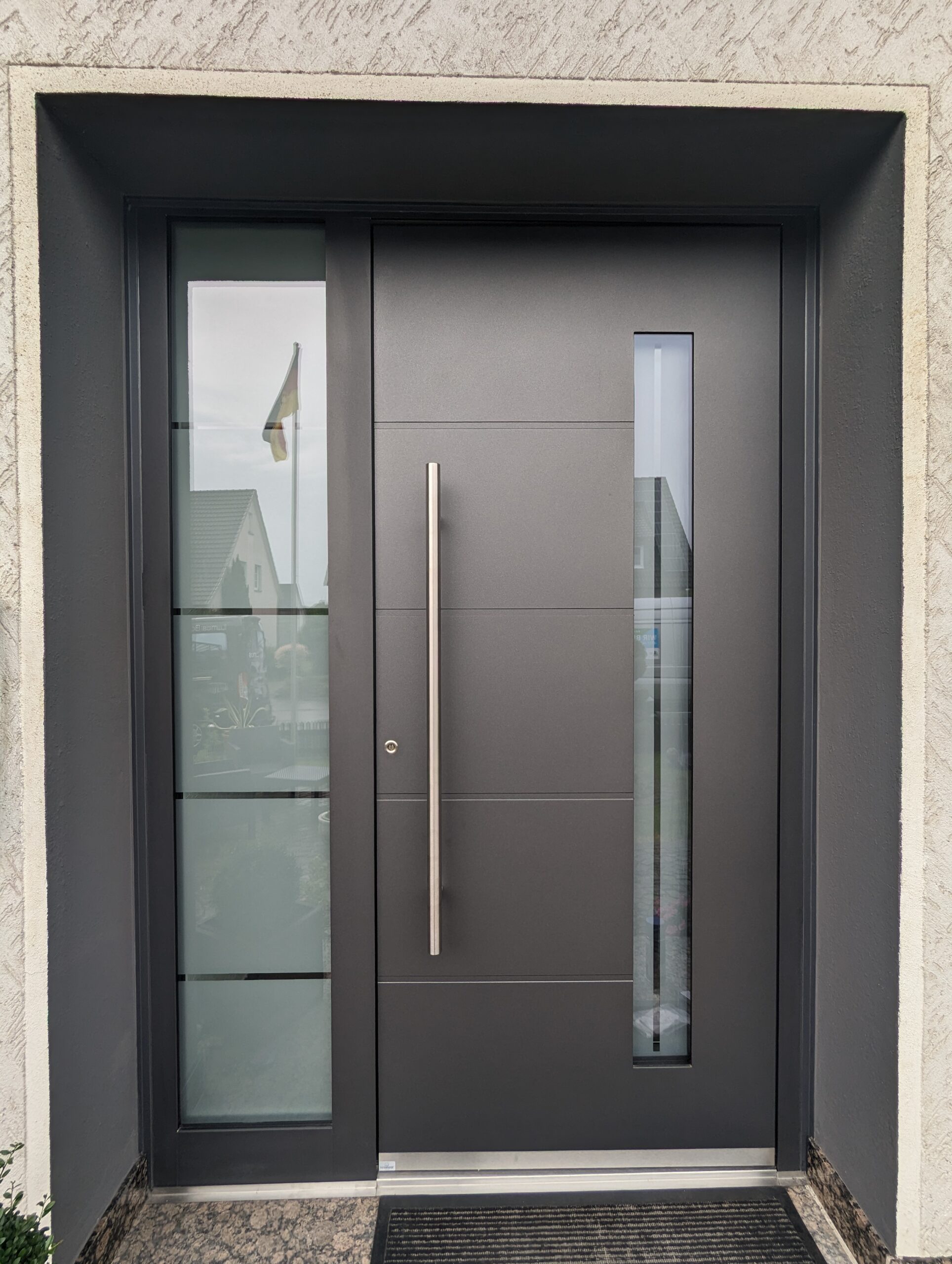 Moderne Aluminium-Haustür